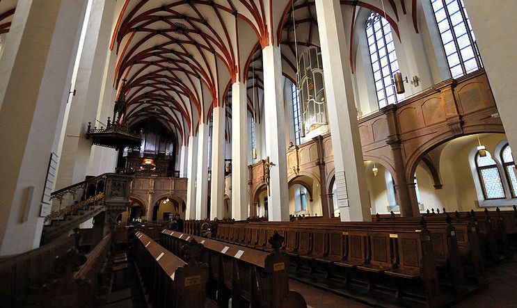 Interior de la Iglesia de Santo Tomás de Leipzig
