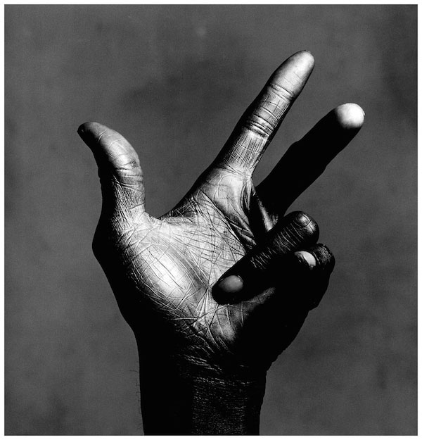 © Irving Penn. Miles Davis Hand, 1986