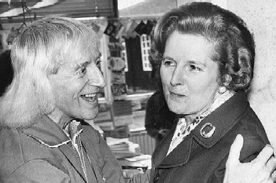 Jimmy Savile con Margaret Thatcher