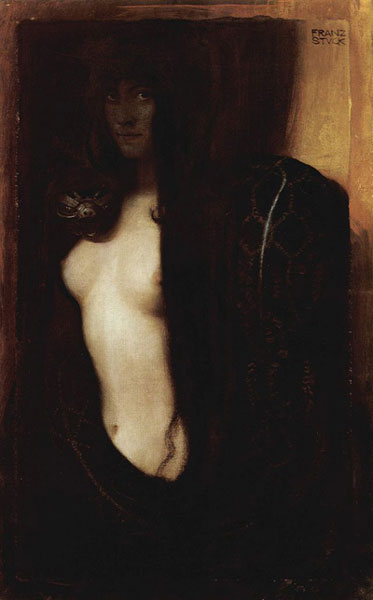 El pecado, 1893. Franz von Stuck: simbolismo y Art Nouveau