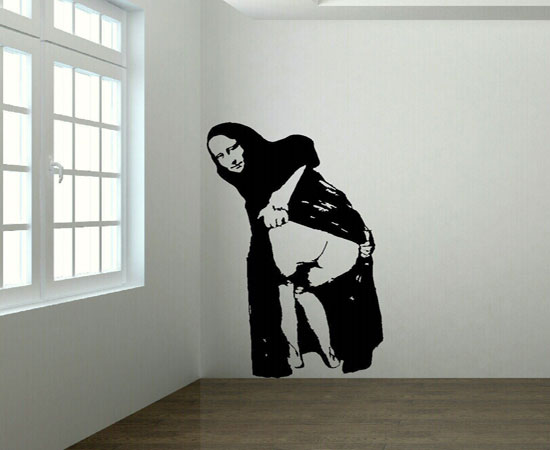 Mona Lisa mooning por Banksy