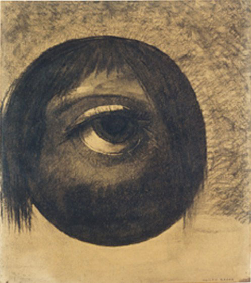 “Visión/El ojo” Odilon Redon, 1881