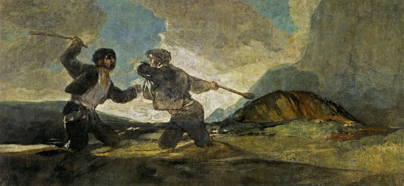 "Duelo a garrotazos", Goya