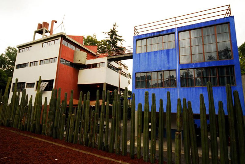 Casa estudio de Frida Kahlo y Diego Rivera. Arquitecto Juan o'Gorman