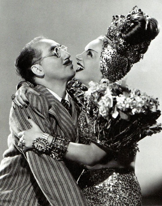 Groucho Marx y Carmen Miranda