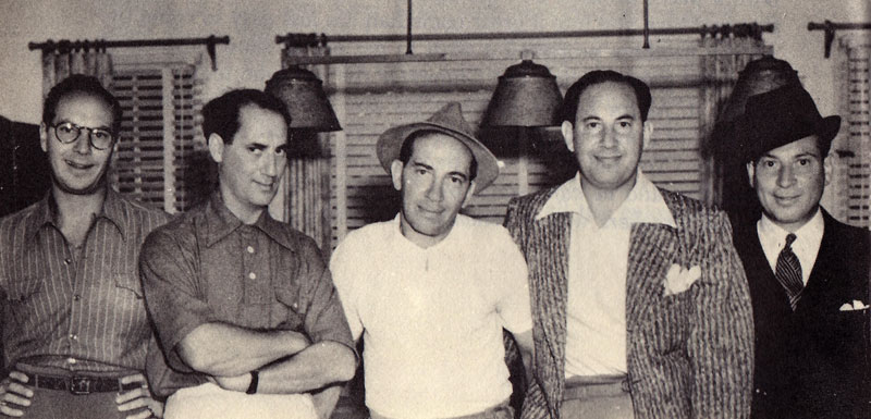 De izquierda a derecha: Zeppo, Groucho, Gummo y Harpo Marx.