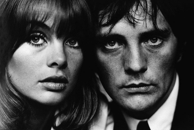 Jean Shrimpton y Terence Henry Stamp. Foto: Terry O'Neill, 1964