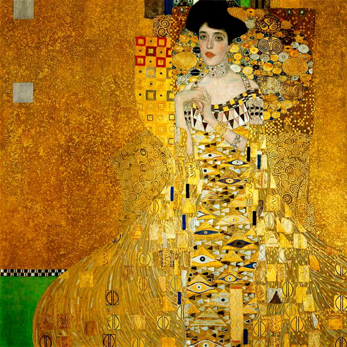 "Portrait of Adele Bloch-Bauer", Gustav Klimt