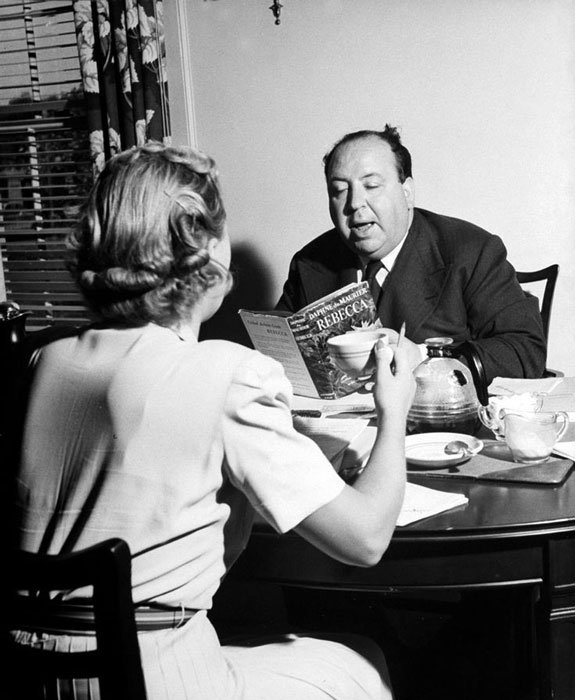 Alfred Hitchcock y Daphne du Maurier.