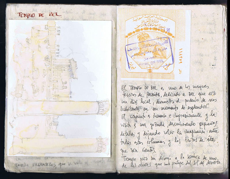 Cuaderno de viaje del autor.