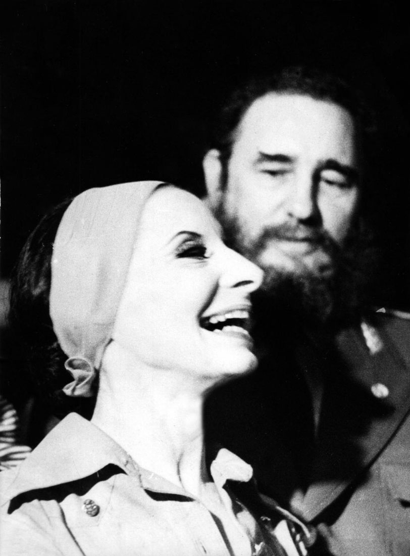 Alicia Alonso y Fidel Castro