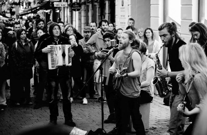 Dublín es folk y músicos callejeros