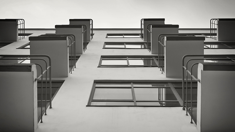 © Escuela de diseño Bauhaus, Dessau (Alemania). Fotografía Thomas Lewandovski. 