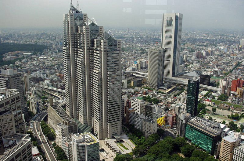 Hotel Park Hyatt en Tokyo, arquitecto Kenzo Tange.