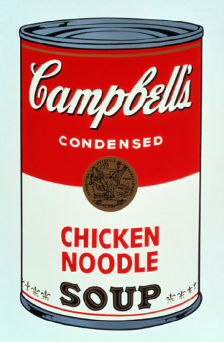 Sopa Campbell. Andy Warhol. Acrílico sobre tela, 1968.