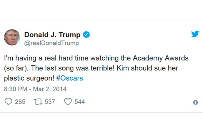 El Trumpómetro de los Oscar