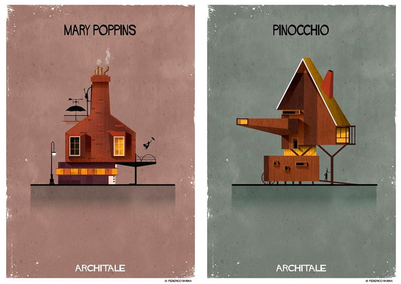 Architale: Mary Poppins y Pinocho. © Federico Babina.