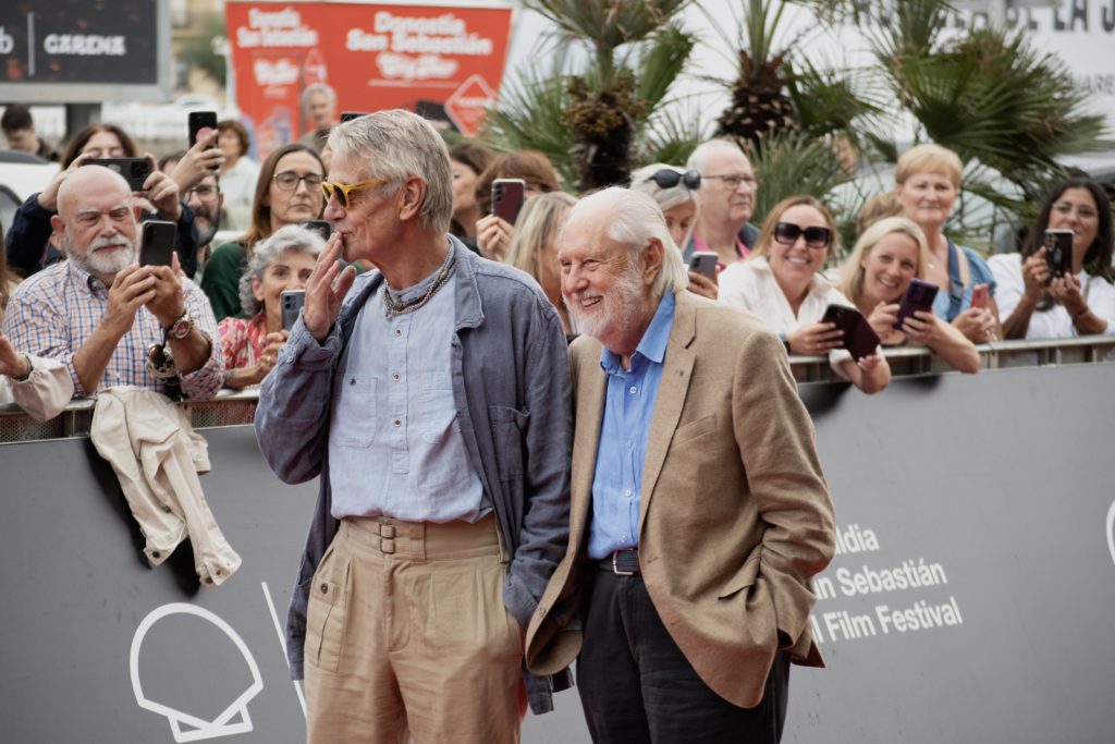 Jeremy Irons y el productor David Puttman. Foto: Milena Fontana